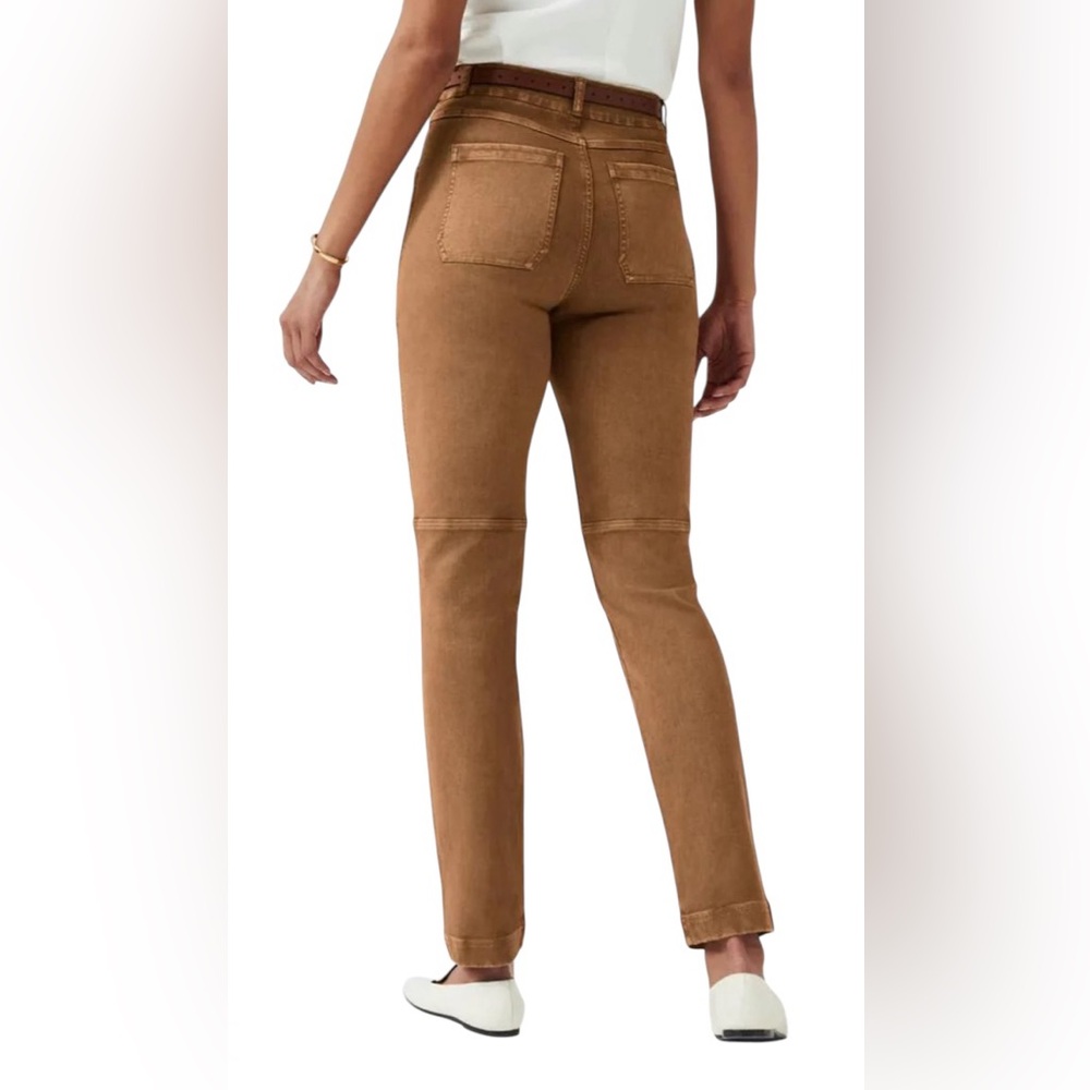 Spanx NWT Sz XL Twill Pull-on Denim - Straight Leg in Acorn. Perfect for Fall!!